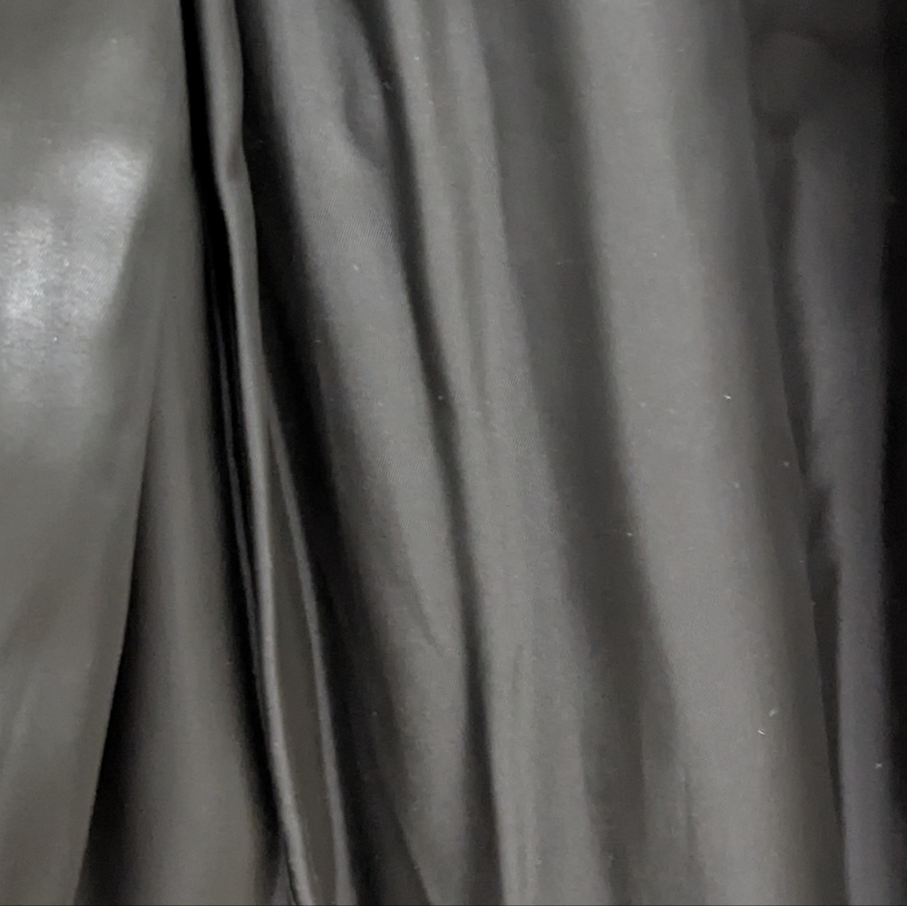 VTG Classic Boyfriend Black Wool Overcoat S - Picture 6 of 7